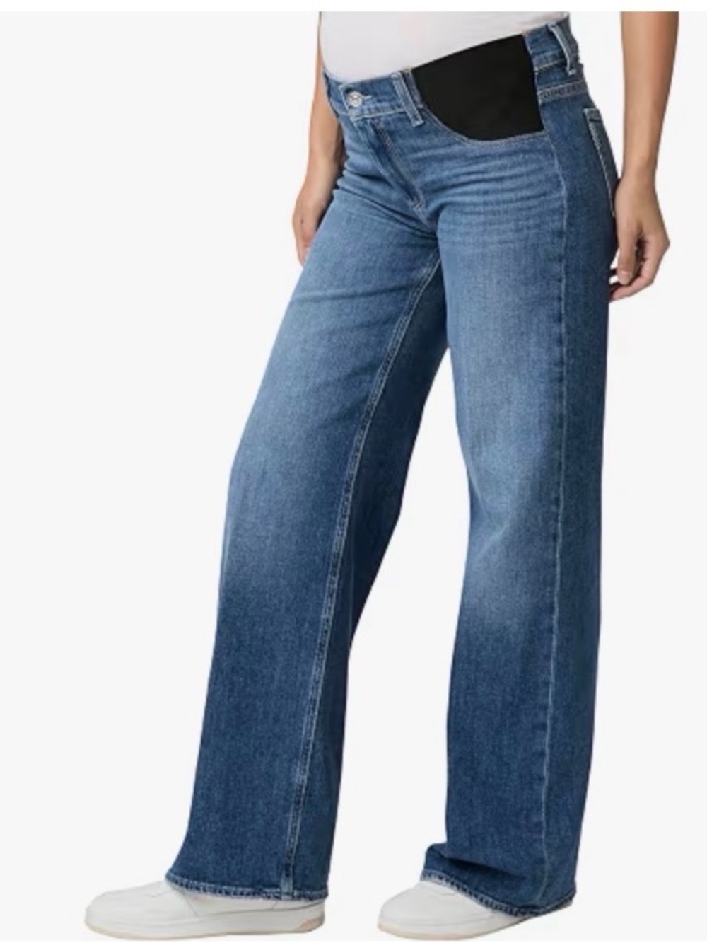 Paige Sasha Maternity Jeans Wide Leg in Stefanie Women Size 31